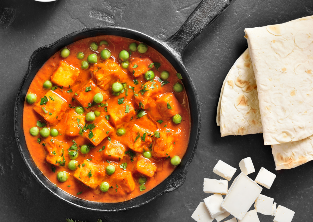 matar paneer bengali recipe